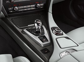 BMW M6 кабриолет (F13, 2012 - 2018 г.в.): Центральная консоль с селектором КПП
