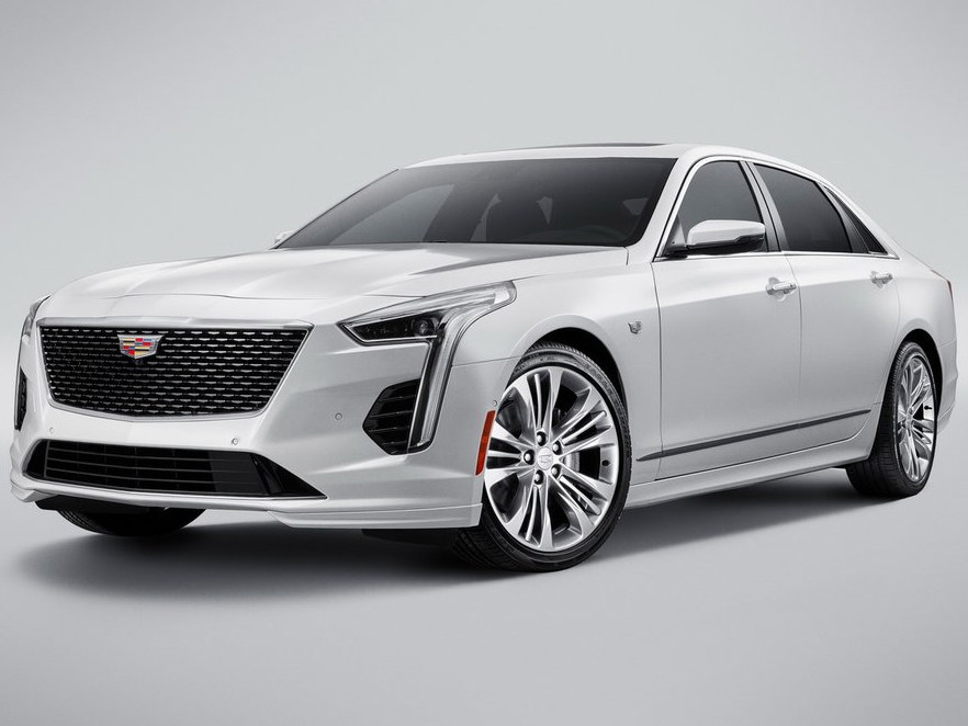Cadillac CT6 (I поколение рестайлинг, 2018 - 2020 г.в.): вид спереди сбоку