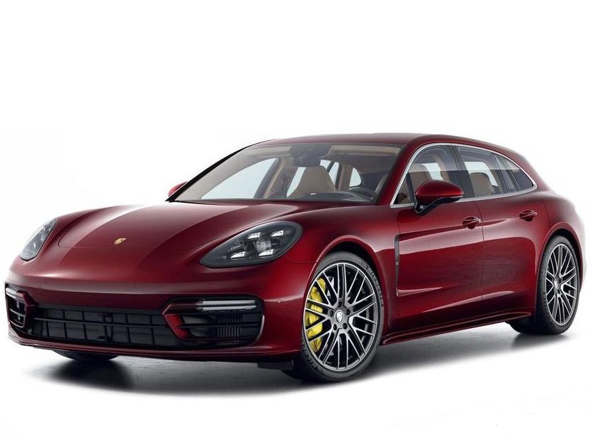 Porsche Panamera универсал (II поколение рестайлинг, 2020 - 2022 г.в.): вид спереди сбоку