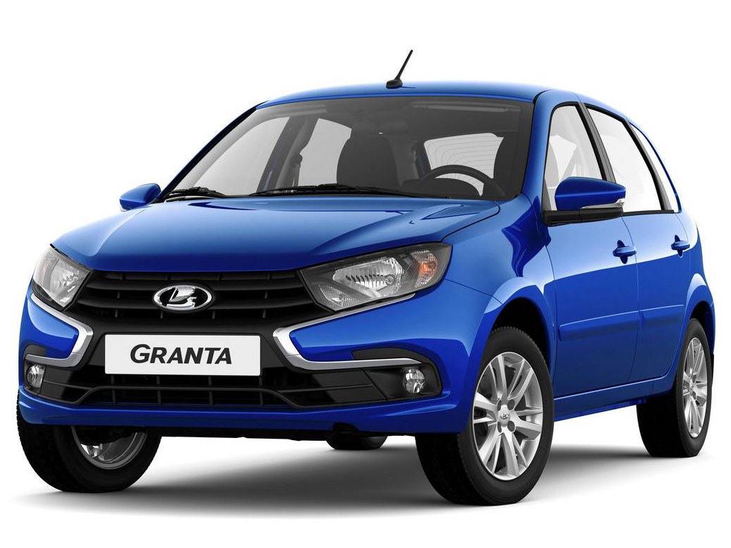 ВАЗ (Lada) Granta хэтчбек 5-дв. (I поколение рестайлинг, 2018 - 2023 г.в.): вид спереди сбоку
