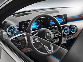 Mercedes-Benz A-Класс седан (V177, 2018 - 2022 г.в.): руль