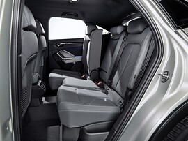 Audi Q3 Sportback (I поколение, 2019 - 2022 г.в.): салон со сложенным сиденьем