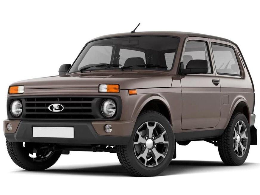 ВАЗ (Lada) Niva Legend 3-дв. 1.7 4x4 MT Black24: вид спереди сбоку