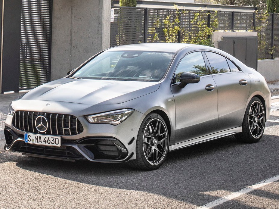 Mercedes-Benz CLA-Класс AMG (C118, 2019 - 2022 г.в.): вид спереди сбоку