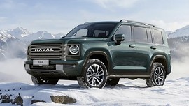 Haval начал сборку внедорожника H9 на Автоторе: вид спереди сбоку в снегу